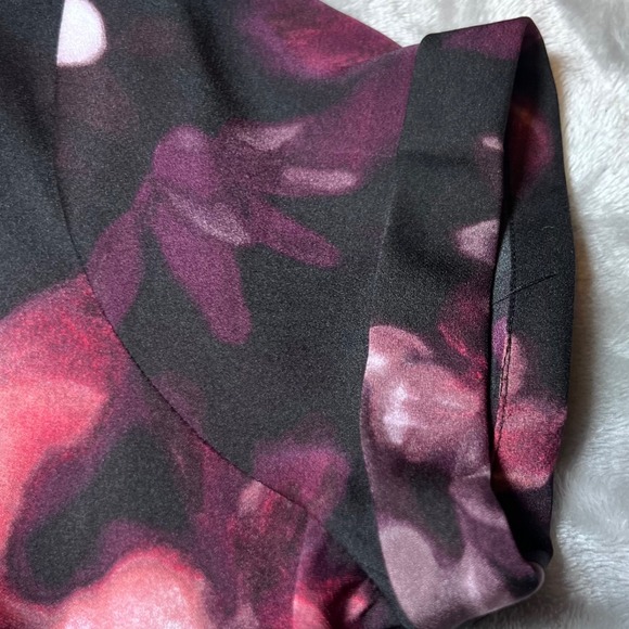 Simply‎ Vera Vera Wang Dress Womens Medium Floral Print High Low Midi Chic Boho - Picture 8 of 13